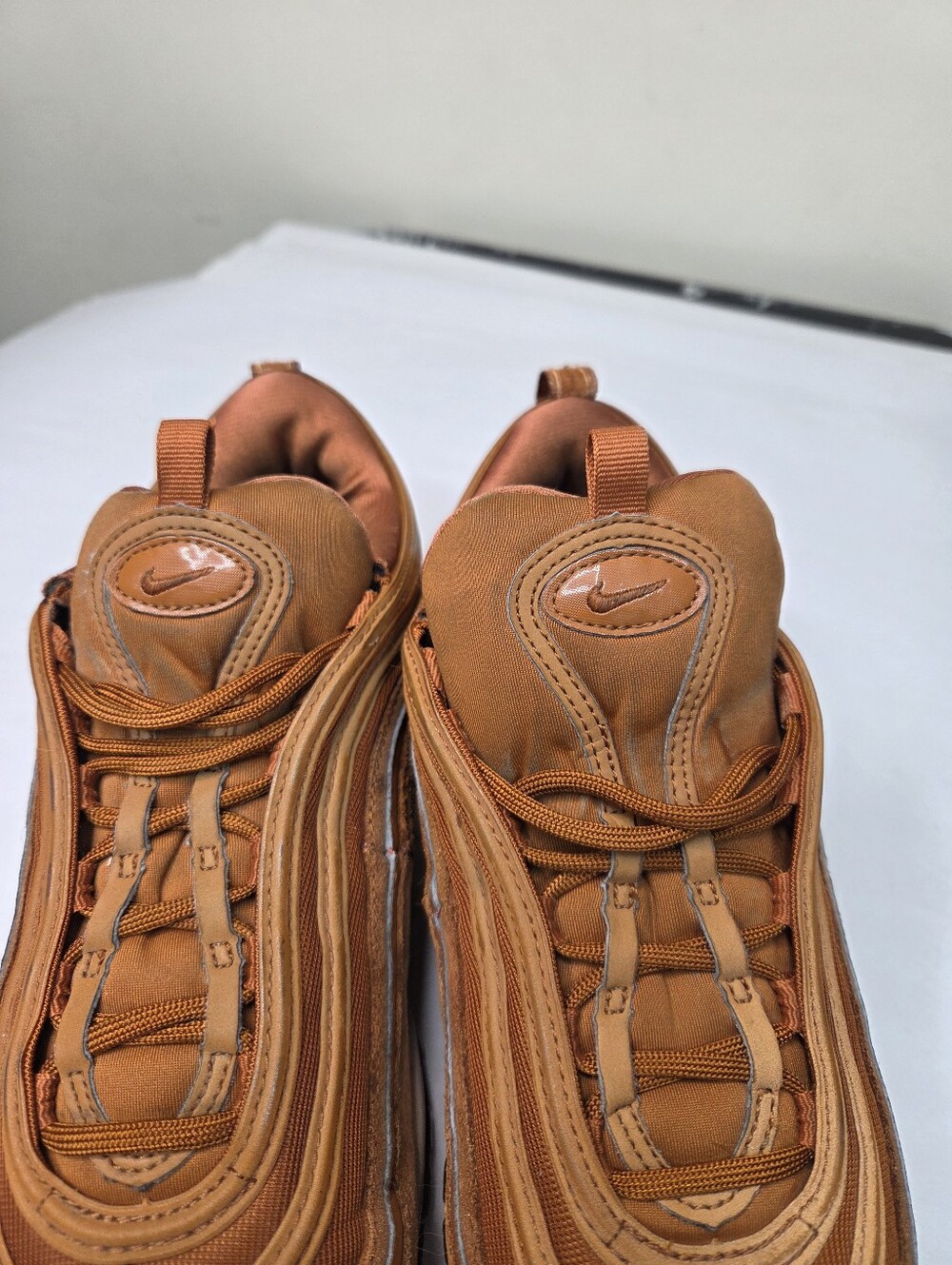 Nike Air Max 97 Bronze Copper Metallic Sneakers Women's US 9 EUR 40.5 Shoes - Picture 3 of 12